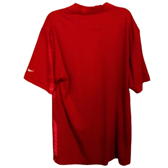 NIKE Dri-Fit 'The Players Club' Louisiana Red Golf Shirt Size XXL - Picture 2 of 6